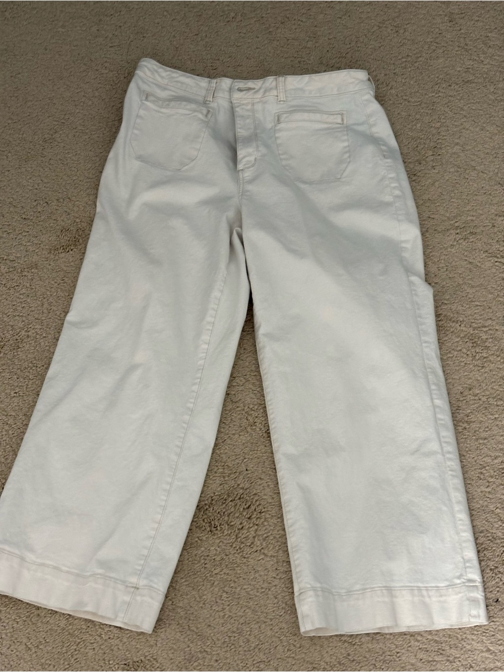 Sonoma White Wide-Leg Jeans